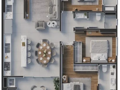 Foto Imóvel na Planta com 2 Dormitórios