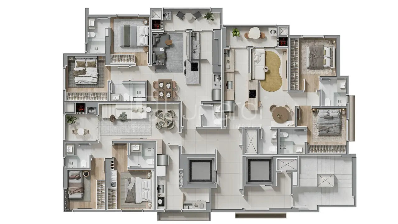 Foto Imóvel na Planta com 1 Suíte