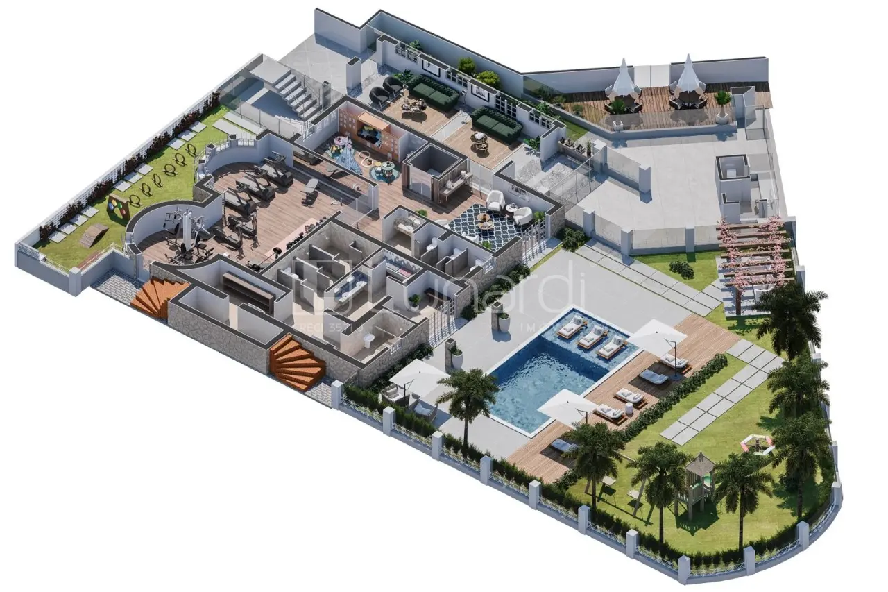 Foto Imóvel na Planta com 3 Suítes