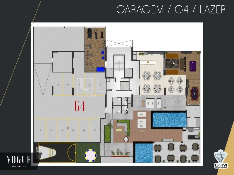 Foto Imóvel na Planta com 3 Dormitórios