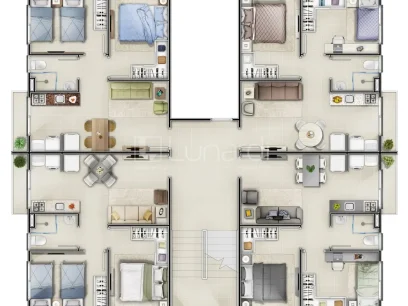 Apartamento com 2 Dormitórios - Miniatura - Lunardi Imóveis