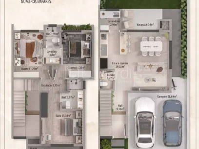 Casa em Condomínio com 3 Dormitórios - Miniatura - Lunardi Imóveis