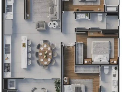 Imóvel na Planta com 3 Dormitórios - Miniatura - Lunardi Imóveis