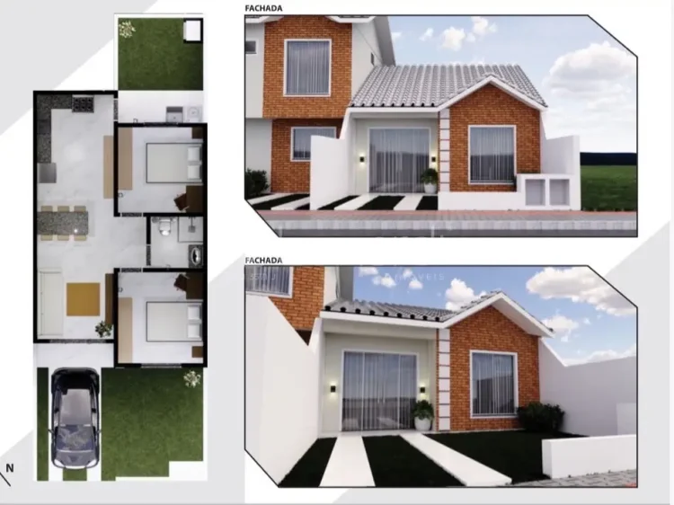 Casa com 2 Dormitórios - Lunardi Imóveis