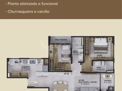 Apartamento com 2 Dormitórios - Miniatura - Lunardi Imóveis