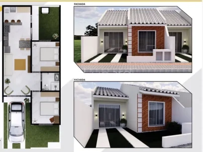 Casa com 2 Dormitórios - Miniatura - Lunardi Imóveis