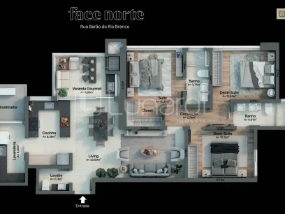 Apartamento com 3 Dormitórios - Miniatura - Lunardi Imóveis