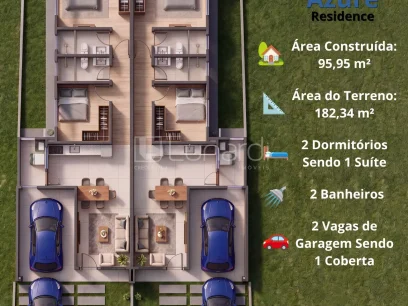Casa com 2 Dormitórios - Miniatura - Lunardi Imóveis
