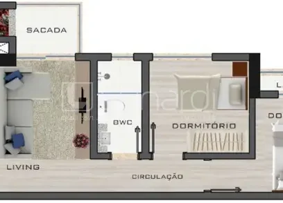 Apartamento com 2 Dormitórios - Miniatura - Lunardi Imóveis
